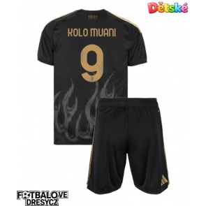 Juventus Randal Kolo Muani #9 Dětské Alternativní dres komplet 2026-27 Krátký Rukáv (+ trenýrky)